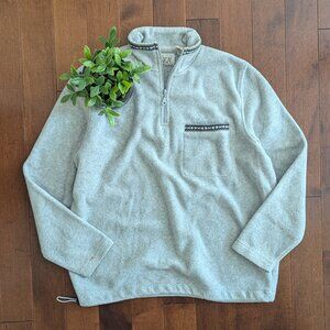 AZTEC DETAIL VINTAGE FLEECE QUARTER ZIP SWEATSHIRT